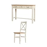 オフホワイト／Blossom コンソール2点セットコンソールセット チェア1脚付き コンソール ホワイト 机 デスク テーブル