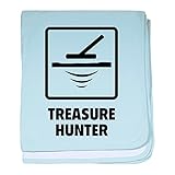 CafePress – Treasure Hunter – スーパーソフトベビー毛布、新生児おくるみ ブルー 068652953625CD2