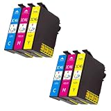 IC4CL46互換インクカートリッジプリンターPX-101 PX-401A PX-402A PX-501A PX-A620 PX-A640 PX-A720 PX-A740 PX-FA700 PX-V780対応サッカーボールインクタンクIC4CL46 ICC46シアン ICM46マゼンタ ICY46イエロー 各２個合計6本セット