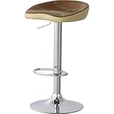 (2脚セット）東谷 カウンターチェア（ハイチェア） スチール/ソフトレザー 回転式 昇降機能付き RKC-264BR ブラウン ds-1672978