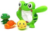 VERZABO CHOMPING BULL FROG Bathtub Bath Toy Set for 12 Months Plus Children [並行輸入品]