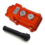 URBEST Up / Down 2 Waysホイストクレーン押しボタンスイッチcob-61 rain-proof ABSシェル