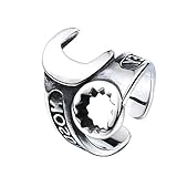 PW 精良SUS316L製 シルバー銀色 ロックンロール spanner スパナーのモチーフ 指輪 【ラッピング対応】