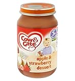 Cow & Gate Apple & Strawberry Dessert from 7m Onwards 200g (Pack of 2) - 7メートル以降の200グラムから牛＆ゲートリンゴ＆スト
