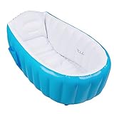PerPure　インフレータブルベビーバスタブ ベビーバス 子供用プール　ベビーバスタブ　 赤ちゃん浴槽　ブルー