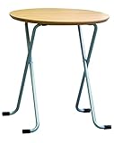 テーブル 丸W-63TAナチュラル/シルバー
