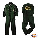 【Dickies】ディッキーズ 長袖 つなぎ ツナギ カスタム カバーオール ｢OLIVE｣「バイク・車・チーム系」