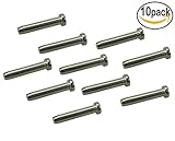 muzata 10pcs Swageスタッドfor 1 /8 "ケーブル手すりステンレススチールt316 Marine Grade