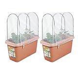 グリーンパル(GREENPAL) 菜園プランター650&支柱・防虫ネットセット(2個組) GP-91 ブラウン