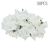 Nice Days（ナイス　ディズ）　45mm　シルクフラワー造花ホワイト　フラワー　50点セット