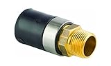 Viega ProRadiant GeoFusion HDPEソケットFusionアダプタwith 2 " x 1 – 1 / 2 " IPS xオスNPT 2 Pack 2