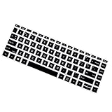 UUONDO キーボードカバースキン 14インチ HP Probook 440 G8 G9/HP Probook 445 G8 G9/HP Probook 640 G7 G8 14インチノートパソコン用 2023 2022 2021 新しいHP Probook 14 キーボードプロテクターカバー スキン-ブラック