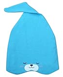 Nice Days（ナイス　ディズ）　赤ちゃん 新生児　帽子　キャップ　ハット 　かわいいくまちゃん　コットン (ブルー)