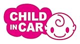 Sticker Shop Haru CHILD ＩＮ CARステッカー 雲型 ２０cm ピンク
