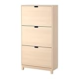 IKEA(イケア) ST?LL バーチ 40169563 靴収納用キャビネット 3コンパートメント、バーチ