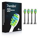 7AM2M AM100/AM105C/AM110 電動歯ブラシ替えブラシ ブラシ ヘッド ４本セット 歯垢除去 7am2m電動歯ブラシのみ使用できます ブラック