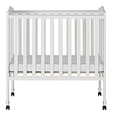 Dream On Me 2 in 1 Lightweight Folding Portable Stationary Side Crib [並行輸入品]
