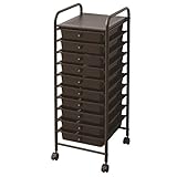 山善(YAMAZEN) 多段チェスト 10段 A4収納 ブラウン KMT-10(BR/BR)