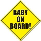 ni333 Baby On Boardビニールデカールステッカー| 5インチby 5インチ|プレミアム品質ビニールデカールステッカー