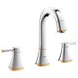 グローエ　GROHE SPA COLLECTIONS　【20 389 IGJ】　グランデラ 2ハンドル洗面混合栓(引棒付) クロームxゴールド