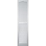 Vantage 0114059123 14X59 Louver Arch Shutter/Pair 123, White [並行輸入品]