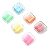 MIRAIS 騒音を遮断！ ソフト 耳栓 耳せん 携帯ケース付き 10個セット 防音 遮音 睡眠 作業 勉強 MR-SOHUMIMI