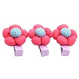 Hollazilla(ホラズイラ) かわいい　キャンディカラー　花　ヘアピン　子供　3個/セット