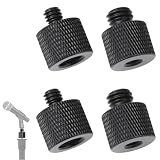 MircTuDou カメラネジ変換アダプター マイクアクセサリ 変換アダプター 1/4"オス-3/8"メス 3/8"オス-1/4"メス 変換ネジアダプター アルミニウム合金 連結ネジ 固定ネジアダプター 撮影補助ツール 4個セット