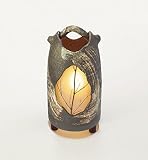 【信楽焼　壱彦】照明(屋外用)　HK-610b　鈴燈 -SUZU NO AKARI-　サイズ　直径235mm×高さ450mm