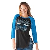 NFL Women 's Hangtimeアンティークロゴ3 / 4スリーブTee ( XL , Carolina Panthers )