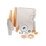 Schluter KERDI 48 " x 72 "シャワーキットwithクロームドレイン