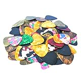 Hommyギターピック 20枚セット ピックアソートセット 20個入り スタイリッシュ カラフル セルロイドのギターピック プレクトラム 弦楽器 カラフル 多種多色