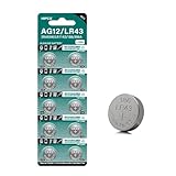 10個LR43アルカリボタンバッテリー1.5V容量交換AG12/SR43W/SR43/386さまざまな電子デバイス用