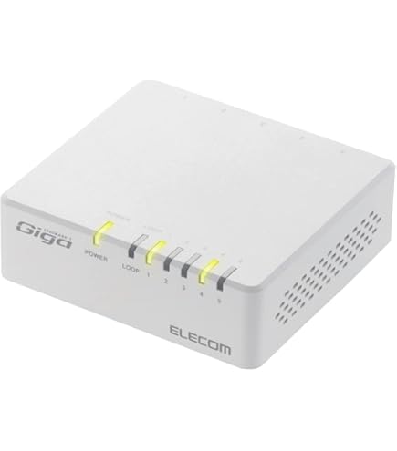 Amazon | エレコム スイッチングハブ(LANハブ) Giga対応 8ポート 電源