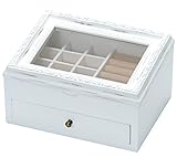 ヴィンテージ風 小物収納 Nouvm ノーム アクセサリーケース 2段 ホワイト