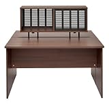 R・Fヤマカワ ユピタ RF木製デスク 上置き箱 パンチングメタル付き W916×D280×H459mm RFWD-DTSH ダークH