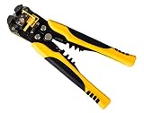 Self Adjusting Wire Stripper - Comfortable Grip and Ergonomic Handle - Powerful Stripping, Cutter, C