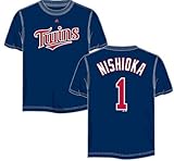 小さなTsuyoshi Minnesota Twins大人用Navy Blue Player Tシャツ/ジャージー