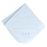 赤ちゃんの城 アフガン ウィッシュ スムース 84×84cm サックス