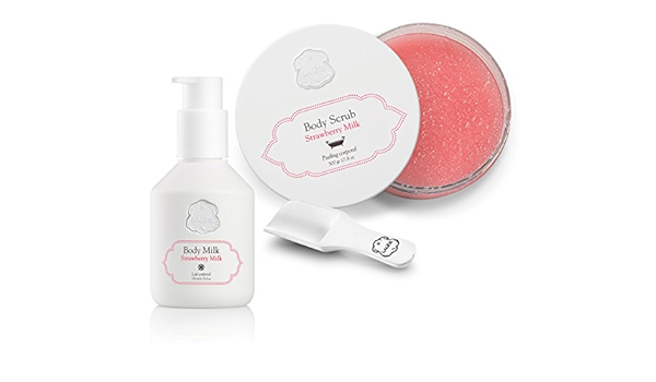 Amazon ラリン スクラブ500g ボディミルク250ml セット ストロベリーミルク ラリン Laline ボディスクラブ 通販