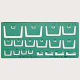 側溝定規_（U型コンクリート）851E_32穴：【製図用品】：210-0498