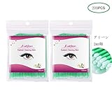 Ruier-tong 綿棒 極細 200本 使い捨てマイクロスティック まつげ アプリケーター まつげエクステ ベビー綿棒 マイクロブラシ まつげ 育毛剤 長い綿棒 ジェルネイル 化粧用綿棒 耳 歯科