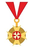 Wallmonkeys Cute Cartoon Medal - 4 Peel and Stick Wall Decals WM191347 (60 in H x 42 in W) [並行輸入品]