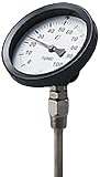 山本計器製造 (株) バイメタル R型 温度計 (保護管付) 100X50度X100L×R1/2