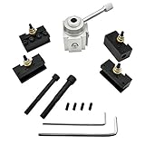 KKmoon ミニ CNC クイックチェンジツール 旋盤工具ホルダー ポストカッターホルダー スクリューキットセット ボーリングバー 旋削用ホルダーレンチ