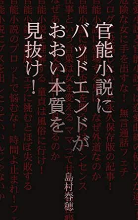 官能小説にバッドエンドがおおい本質を見抜け 物語の作り方 個人出版 島村春穂 小説 サブカルチャー Kindleストア Amazon