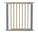BabyDan Avantgarde True Pressure Fit Safety Gate (Beech/Silver)
