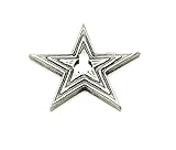 Carpe Diem Hardware 2165-11 Star Star Ridged Small Back Plate, Satin [並行輸入品]