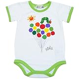 2017年 夏物 はらぺこあおむし 天竺 風船柄 ロンパス カバーオール THE WORLD OF ERIC CARLE ホワイト◇80cm