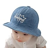Domybest ベビー用ハット 　釣り　登山　外出　紫外線対策　デニム帽子　赤ちゃん キッズ　可愛い　男の子　女の子 日焼け防止　2色 (A)